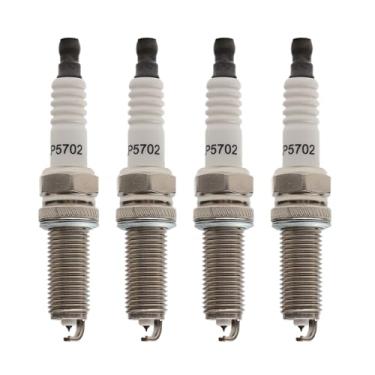Imagem de Pacote com 4 velas de ignição de irídio XP5702 compatíveis com Acura HYUNDAI HONDA KIA MERCEDES-BENZ DODGE GENESIS MITSUBISHI 1.8L 2.0L 2.4L 3.5L 5.5L L4 V6 V8 Substituição para 5787 93911 LKR7AIX