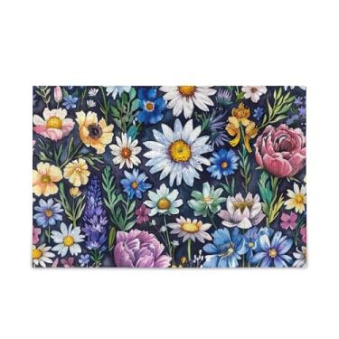 Imagem de WELLDAY Quebra-cabeça aquarela flores silvestres 1000 peças grande jogo de arte para adultos adolescentes