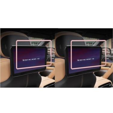 Imagem de Protetor de tela de silicone para sistema de entretenimento do banco traseiro Cadillac Escalade 2021-2026, protetor de borda macia à prova de choque, capa antichoque para encosto de cabeça do banco