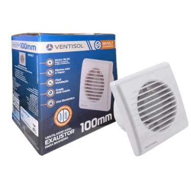 Imagem de Exaustor Residencial para Banheiro EXB 100 mm 4W Ventisol Bivolt, Bran