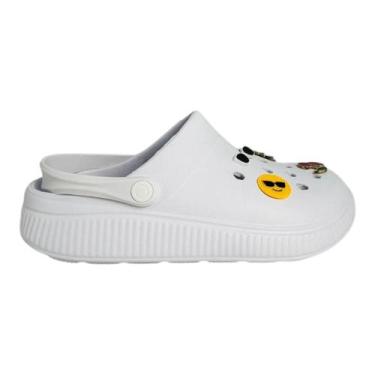 Imagem de Sandália Babuche Moleca Feminino Leve, Branco, 36