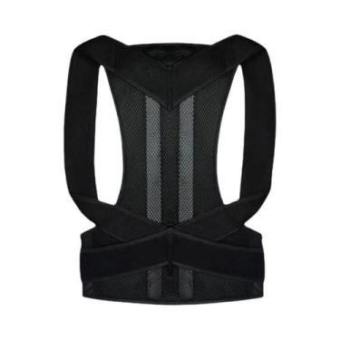 Imagem de Corretor De Postura Ajustável Unissex, Cinta Para Costas, Para Parar D