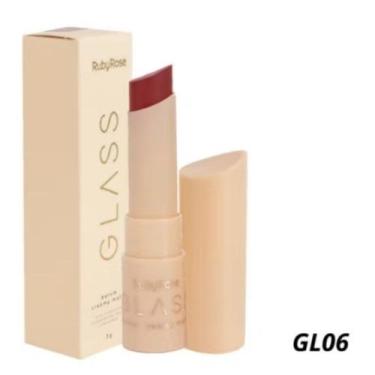 Imagem de Batom Creamy Matte Glass Ruby Rose Alta Cobertura Aveludado Acabamento