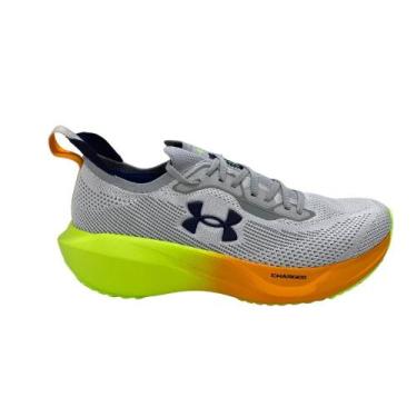 Imagem de Tênis Under Armour Charged Slight 3 SE, 43, Cinza, Verde limão