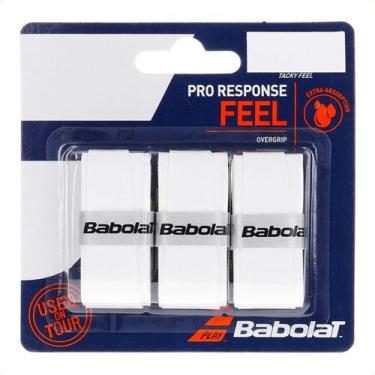 Imagem de Overgrip Babolat Pro Response Feel Branco (Pack com 3 un.)