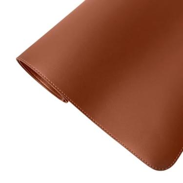 Imagem de Mouse Pad Desk Pad Grande Eddias Escritório Ergonômico Mesa 90x40cm 70x30 Em Couro Ecológico Office(70x30 - Caramelo)