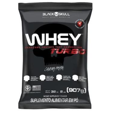 Imagem de Whey Turbo Refil (907g) - Black Skull, Baunilha