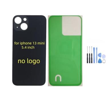 Imagem de STYCES Substituição de vidro da tampa traseira traseira para iPhone 13 de 6,1 polegadas e para iPhone 13 mini 5,4 polegadas (sem logotipo), com kit de ferramentas de reparo, adesivo pré-instalado