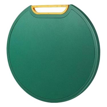 Imagem de Tábua de Corte Redonda Antibacteriana à Prova de Mofo com Suporte em Pé - Mini Ralador de Legumes, Fácil de Limpar e Armazenar(VERDE)