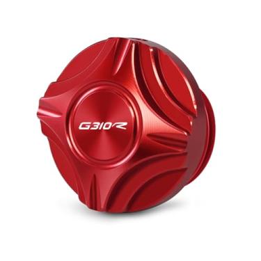 Imagem de MFGZD M24*2 Tampa de enchimento de óleo de motor de motocicleta CNC compatível com BMW G310R 2017-2024 motocicleta tampa de enchimento de óleo de motor com anel de vedação (vermelho, G310R)