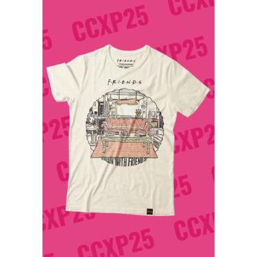Imagem de Camiseta Friends Elementos - Piticas, G2, Off white, Unissex
