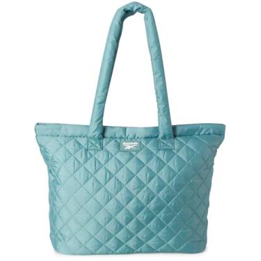 Imagem de Reebok Sacola feminina acolchoada leve e acolchoada para mulheres - Bolsas de ombro femininas casuais, Verde Trek acolchoado, One Size