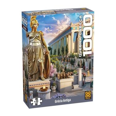 Imagem de Jogo Quebra cabeça 1000 peças Grécia Antiga - Grow