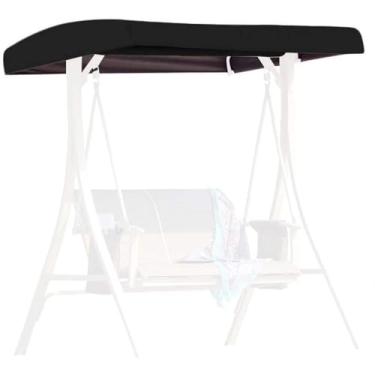 Imagem de CYTJHMD Dossel de jardim para balanço, dossel de substituição para assento de balanço cobertura de rede de 3 lugares superior jardim ao ar livre, lona de telhado, repelente de água e proteção UV
