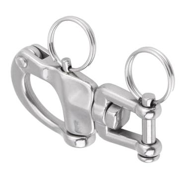 Imagem de SPYMINNPOO Manilha Giratória de Aço Inoxidável 316 Premium, Liberação Rápida para Adriça de Spinnaker de Veleiro, Durável para Entusiastas de Barcos, Aço Inoxidável AISI 316 (70mm)