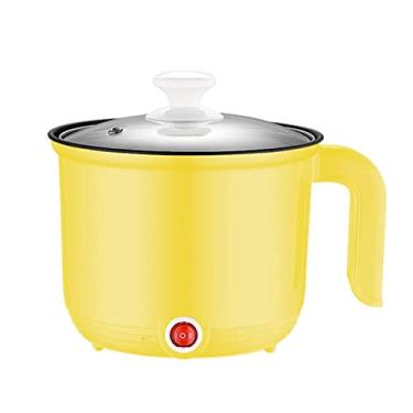 Imagem de Panela elétrica de 1,2 L, panela de macarrão rápida, mini panela, cozinha perfeita para ramen, ovo, macarrão, bolinhos, sopa, mingau, aveia, verde, decoração de três camadas
