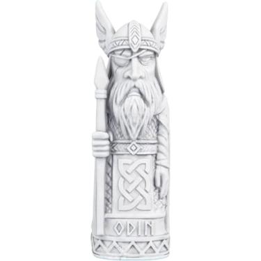 Imagem de Estátua Imagem Odin Mitologia Nórdica - Versão Totem (Cor Mármore)