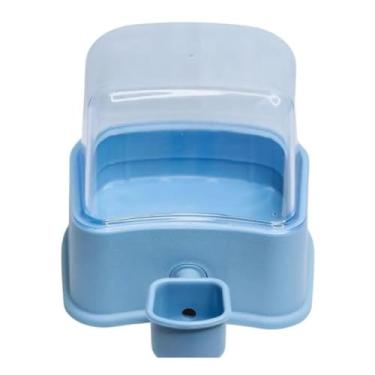 Imagem de Bebedouro Automático para Cães e Gatos Pequeno Porte 2,3L com Filtro de Carvão Ativado Antigotejamento(Azul)