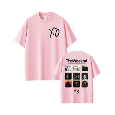 Imagem de Camiseta Gráfica Unissex Hip Hop the Weeknd Xo Álbum 2025 Moda Harajuk