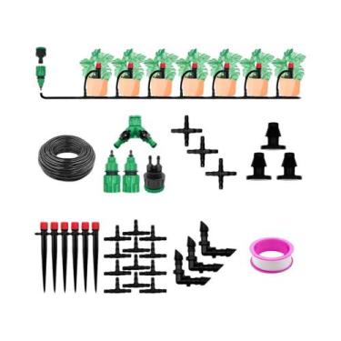Imagem de Kit De Sistema De Irrigação Automática Por Gotejamento Para Plantas Em