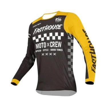 Imagem de Camisetas De Corrida De Motocicleta De Manga Longa Para Homens E Mulhe