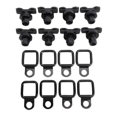 Imagem de Acouto L Track Duplo Lug Rosqueado Porca Parafuso Prisioneiro Com Amarração Anel de Gancho de âncora para Caminhão Cama Reboque Captador Rv Atv