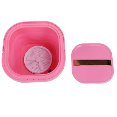 Imagem de Generic Mini Lavadora Dobrável, Máquina de Lavar e Secar Fácil de Operar, Recarregável, Leve e Dobrável para Viagens (Rosado)