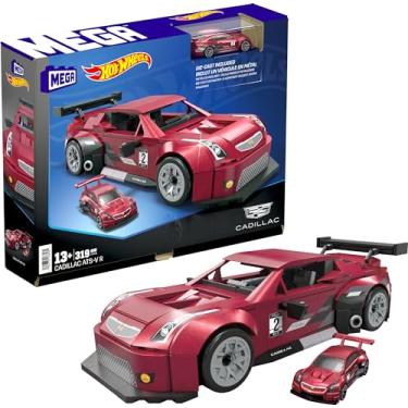 Imagem de MEGA Hot Wheels Cadillac ATS-VR Carro de brinquedo de 319 blocos de construção, inclui veículo Die-Cast, + 13 anos (Mattel HRY18)