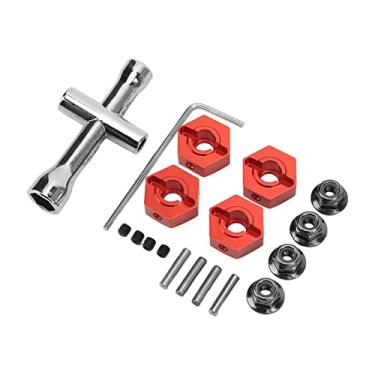 Imagem de KIMISS Kit de Cubo Hexagonal de Roda de Liga de Alumínio de 14 Mm Adaptador de Atualização Universal para Carros ARRMA Senton 1/10 RC - Desempenho Aprimorado e Fácil Instalação (#1)
