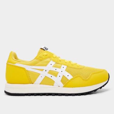 Imagem de Tênis Asics Tiger Runner II Feminino, Amarelo, Branco, 38
