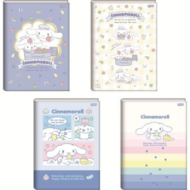 Imagem de Kit de Caderno Brochurão, Jandaia, Capa Dura, Cinnamonroll, 80 Folhas, Pacote com 5