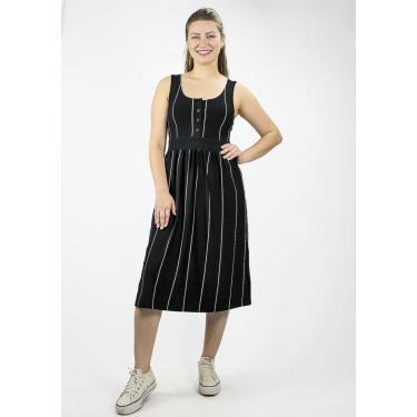Imagem de Vestido Regata Pau a Pique Listrado Preto