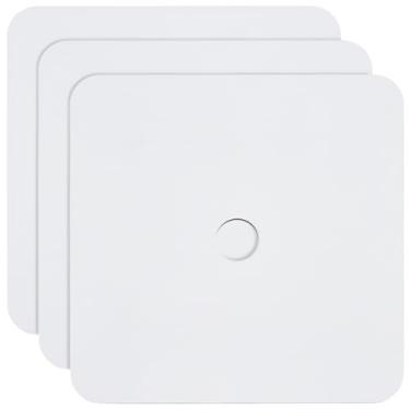 Imagem de PLIGREAT 3 peças de papel de construção branco para decoração de graduação, tampa de sublimação em branco para graduação 21 x 21 cm, cartolina com orifício para artesanato DIY