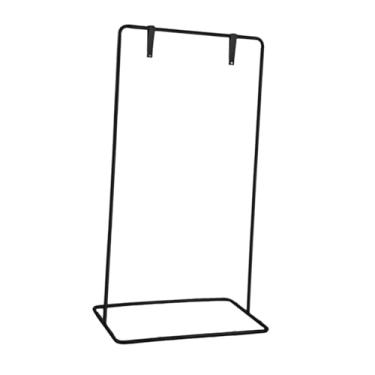 Imagem de YWMJZEU Suporte para placas de casamento, expositor para placas, com tiras para pendurar placas, suporte estável para placas de boas-vindas e pinturas de, Preto