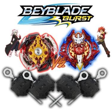 Imagem de Kit 2 Beyblade Burst 4 Lançador Beyblade God Spriggan Xcalius - TD