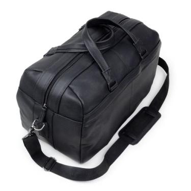 Imagem de Bolsa Sacola Mala Para Viagem De Couro Bovino Capiau Preto - Capiau Bo