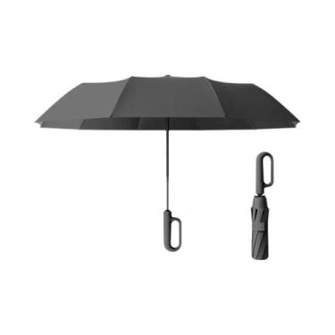 Imagem de Guarda-chuva Dobrável Masculino À Prova De Vento Com Proteção UV, Fech