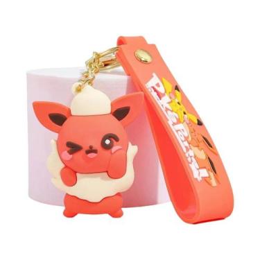 Imagem de Chaveiro De Pelúcia Eevee Evoluções: Flareon, Jolteon, Vaporeon - Chav