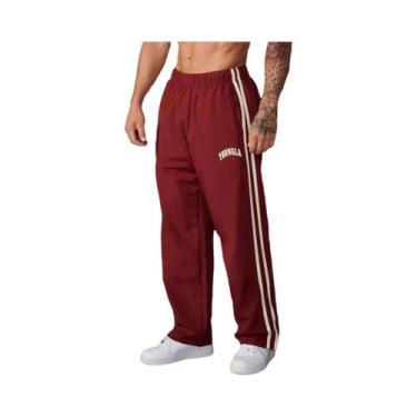 Imagem de Calças De Moletom Masculinas De Cintura Média Com Cordão Para Outono E