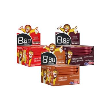 Imagem de Barra de Cereal, Kit com 3 Caixas, 72 Unidades, Sabores Variados, Chocolate, Coco, Banana, Amendoin (3 x Ameixa + Amendoim + Chocolat)