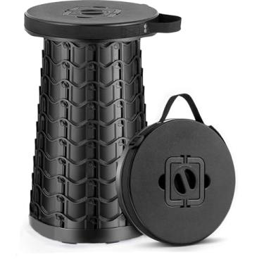 Imagem de Outward Gear Banco dobrável atualizado 2026 extra grande, 51,6 cm de altura x 30 cm de largura, resistente, portátil, cadeira dobrável telescópica para acampamento e viagens - 2GG