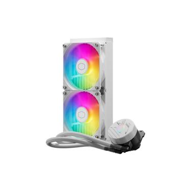 Imagem de Water Cooler Masterliquid Core II 240 Branco 2 FANS ARGB   MLW-D24M-A18PA-RW