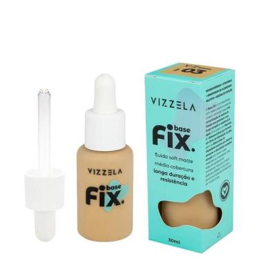 Imagem de Vizzela Base Líquida Fix Líquida 03 - Vizzela Cosméticos