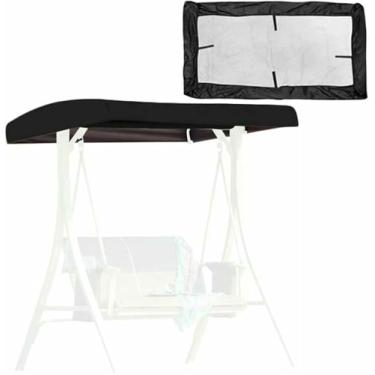 Imagem de Cobertura De Substituição De Dossel De Balanço, Dossel De Substituição Universal À Prova D'água À Prova De Vento De 2 3 Lugares Para Cobertura De Cadeira De Balanço De Jardim, Cobertura De Rede De Pát