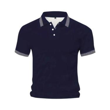 Imagem de Camisa Polo Masculina De Verão Casual E Fashionável, Macia E Respiráve