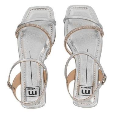 Imagem de Rasteira Ouro Rosado Duas Tiras Strass | Moleca-Feminino