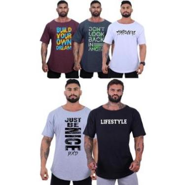 Imagem de Kit 5 Camisetas Morcegão Masculina MXD Conceito Fitness Academia Musculação-Masculino