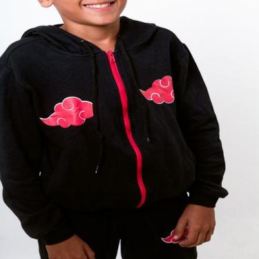 Imagem de Blusa de Moletom Akatisuki Infantil - Glev Conceito, G, Preto