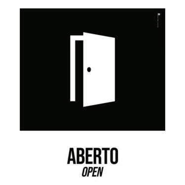 Imagem de Kit 3 Placas Desenho - Aberto Open