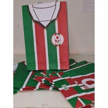 Imagem de 10 Sacolas Temáticas Lembrancinha Festa Fluminense - Sacola Papelão